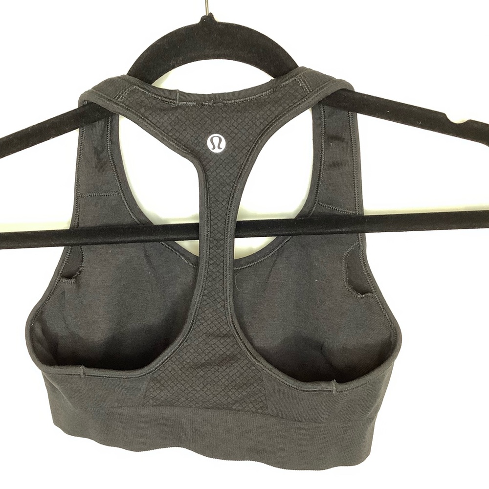 lululemon athletica, Ebb & Flow Racerback Bra,  Black, size 4 - Picture 6 of 6